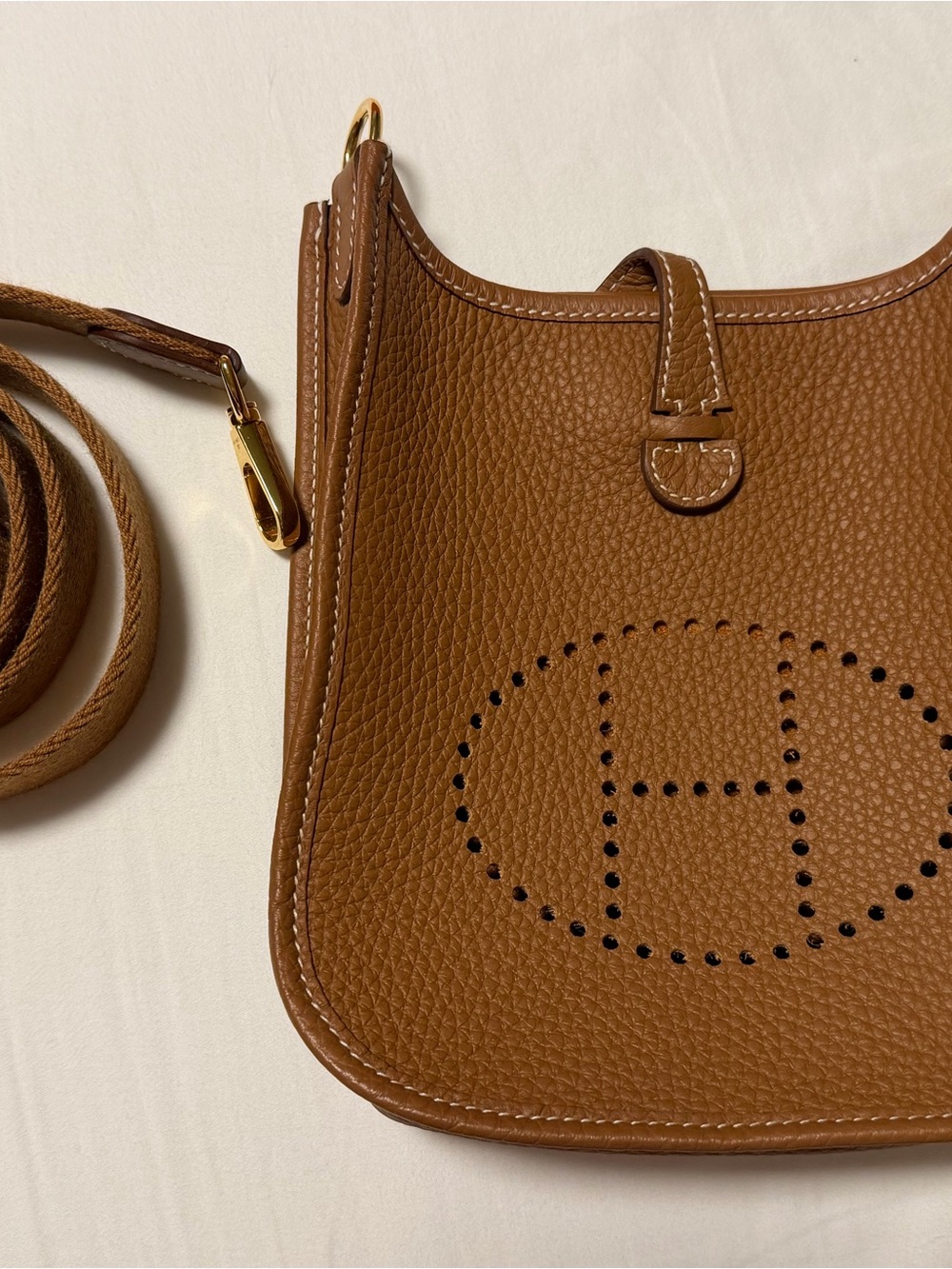Hermès Evelyne TPM Gold Clemence Leather – Gold Hardware